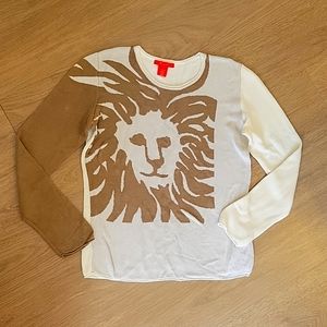 Vintage A/LINE Anne Klein pull-over Lion Face Sweater